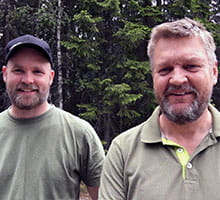 Fredrik och Torbjörn som driver Skogsforum